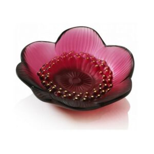 Мелочница Anemone красная Lalique