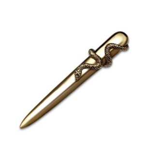 Нож для писем Питон золото, 19 см L'objet 2