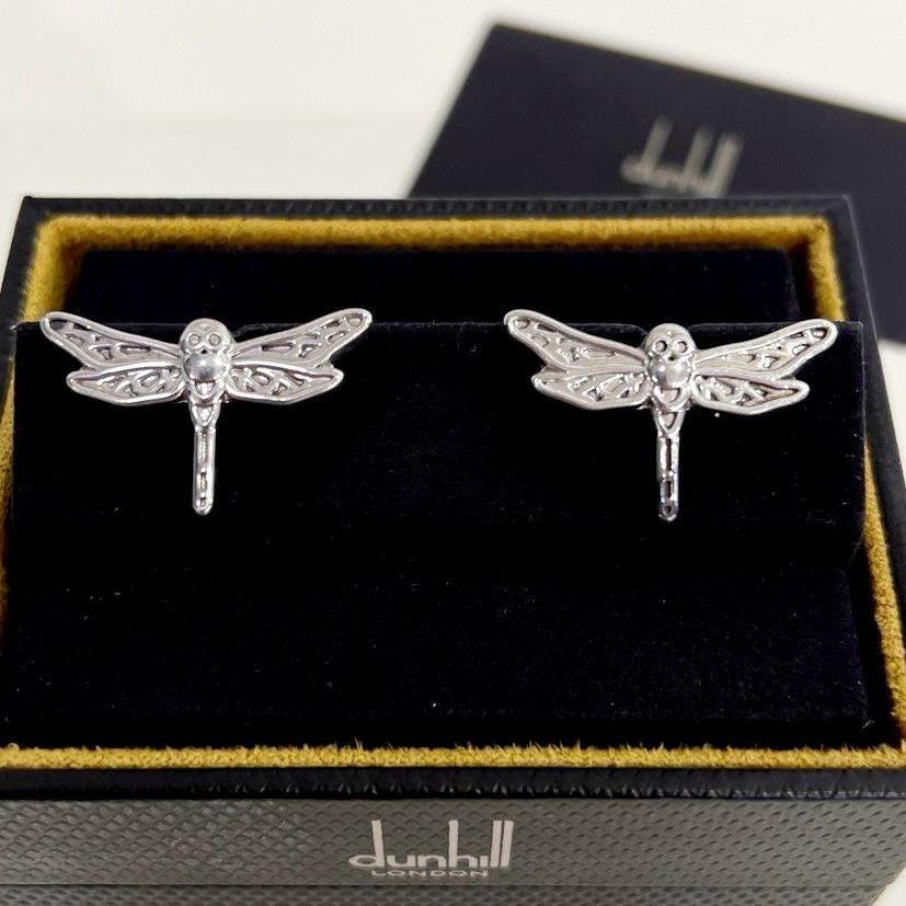 Запонки Dunhill Dragonfly (Стерлиг,серебро) 1