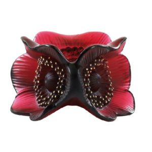 Подсвечник Анемоны красный Lalique