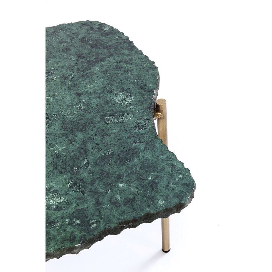 Столик зеленый из мрамора Piedra 76х43 см Арт. 83512] 4