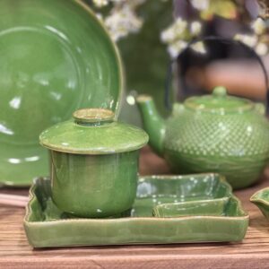 Чаша с крышкой зелёная 23785 Kyoto