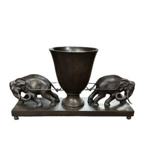 Ваза Два слона бронзовая 75 см BRA.190 2