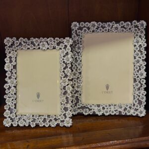 Рамка для фото 10х15 см Цветы платина S L'objet