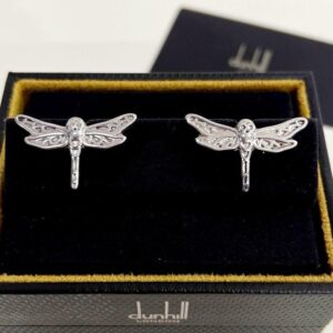 Запонки Dunhill Dragonfly (Стерлиг,серебро) 1