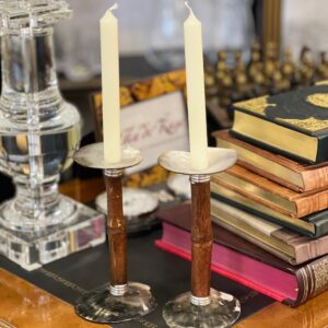 Подсвечник из бамбука 22 см